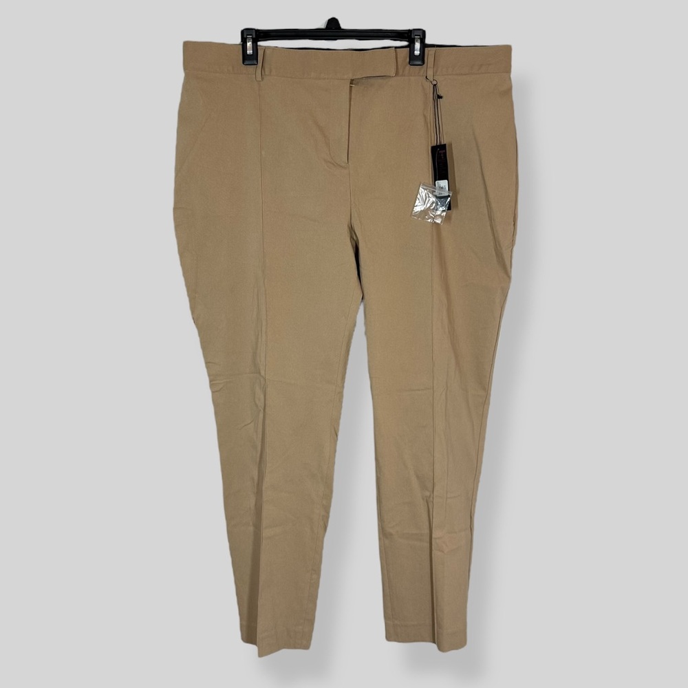 Lane Bryant THE LENA NWT Moderately Curvy Fit Khaki Stone Pants Size 22 Business